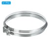 PATIKIL Duct Clamp, 8" (200mm) V-Shape Zinc Plated Iron Pipe