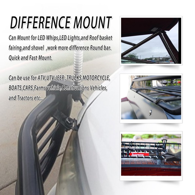 HOUSE TUNING Tube Clamp 0.75inch 0.875inch 1.0inch 1.125inch1.25inch, Universal 360