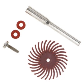 YINETTECH 1 Inch 60pcs Disc Brushes Abrasive Brush Rotary Tool Bristle Disc Wheel Kit Compatible with Rotary Tool Jewelry Polishing