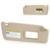 Right Passenger Side Sun Visor Without Light Fit for Toyota