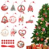 12 Piezas Adornos de Navidad, Colgado del Arbol de Navidad,