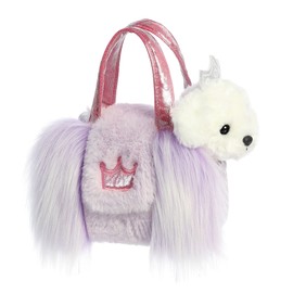 Aurora® Fashionable Fancy Pals™ Princess Puppy Designer™ Stuffed Animal - On-The-go Companions - Stylish Accessories - White 7 Inches