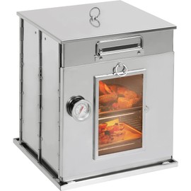 Lineslife Foldable Camping Oven with 2 Tier Grill, Portable 304 Stainless Steel Camping Stove with Thermometer for Use with Propane Stove and Wood Camping Stoves, Outdoor Cooking, Picnic