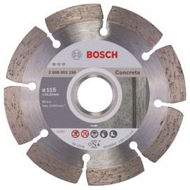Bosch Professional 2608602196 Standard for Concrete Diamond Cutting disc, Silver/Grey, 115 mm
