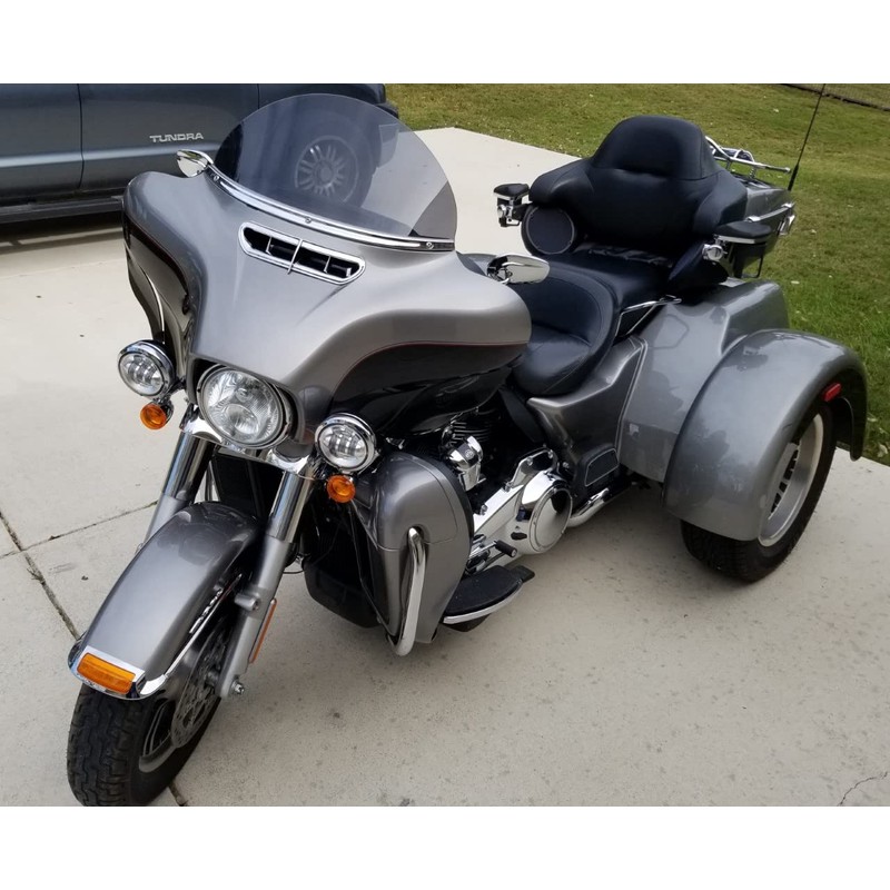 Sled Shields 10" DARK TINT windshield compatible with Harley Davidson