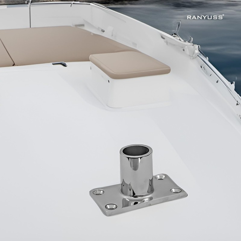 RANYUSS Boat Hand Rail Fitting-90 Degree 7/8 inch(22.4MM) Rectangular Base-Marine