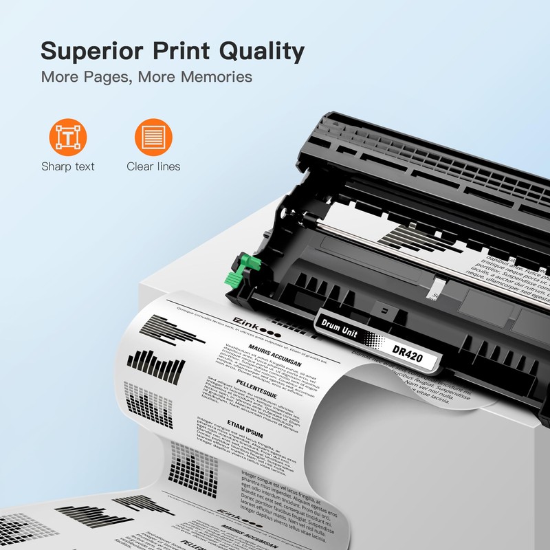 E-Z Ink Compatible Drum Unit (Not Toner) Replacement for Brother