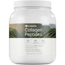 Collagen Peptides for Women & Men Grass-Fed Pasture-Raised Hydrolyzed Collagen Powder Type 1 & 3 for Skin, Hair