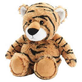 Warmies Warmies Large Microwaveable Tiger Plush Toy, Brown, Soothing Lavender Scented Soft Toy.