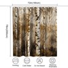 TheBlackSpot Birch Tree Shower Curtain Nature Bath Curtains Decor Sets
