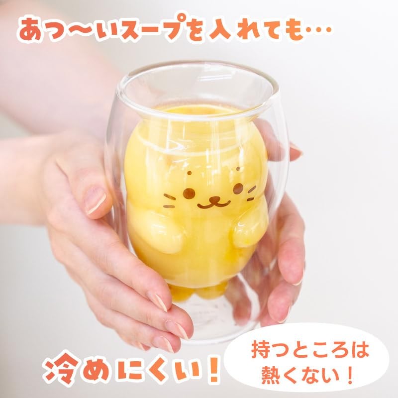 Shirotan 102-25424 Double Wall Glass "Shirotan" Heat-resistant Glass, Double Layer