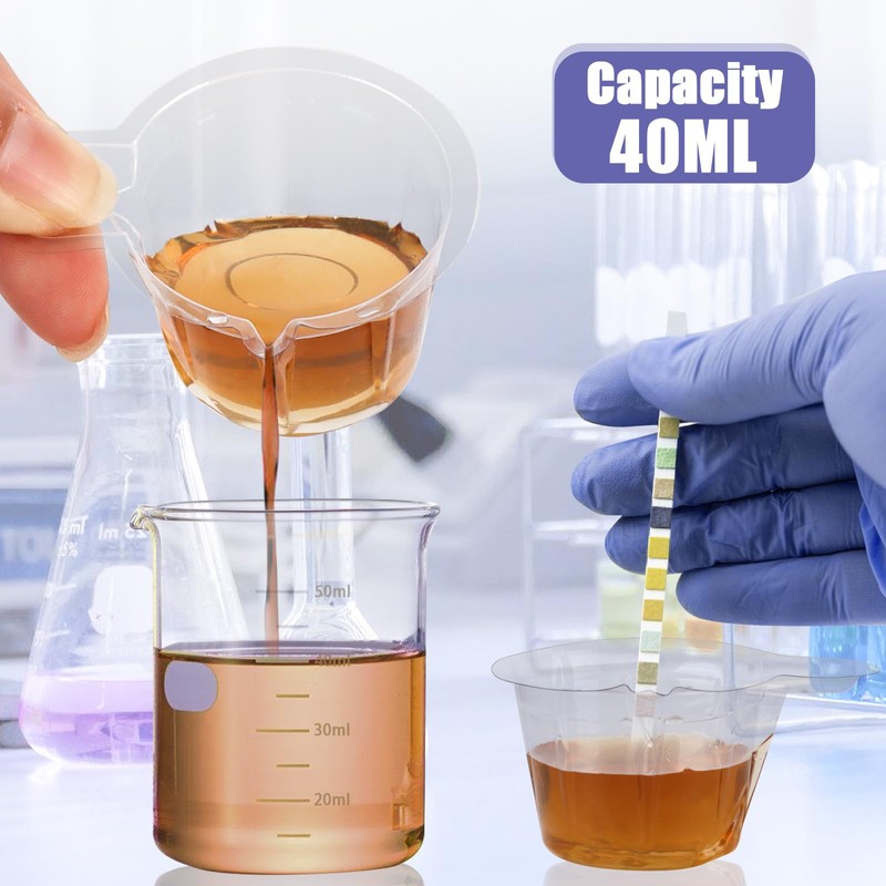 Jyongmer 200/400 Pack Urine Cups, 40ML Thicken Plastic Disposable Urine