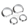 Unbranded Chrome Gauge Bezel Trims For Harley Electra Street Glide