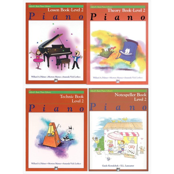 Generic NEW Alfred's Basic Piano Library Level 2 Four Books