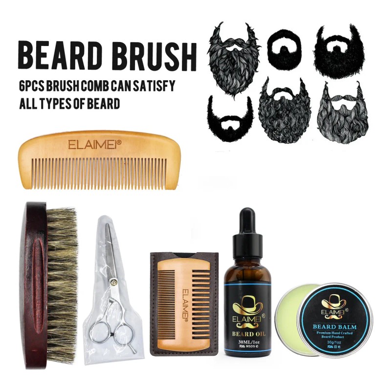 Kit Cuidado Barba Hidrata Y Nutre Mejora Textura No Grasoso
