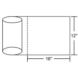 Tapsin 12x16 Plastic Produce Bags on a Roll - Clear Plastic Bags for Food, Vegetable, Fruits, Bread, Pet Bags and Grocery Clear Bag- 350 Bags/roll (1 Roll)