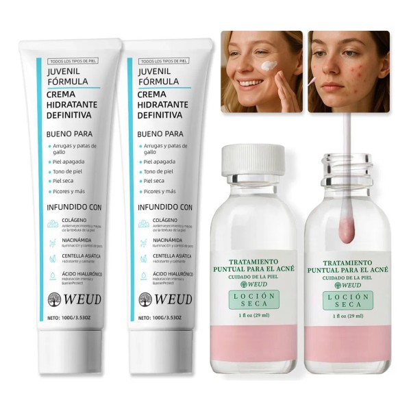 Tratamiento Seca Antiacn 4pc Pore Facial Crema Hidratante - Producto