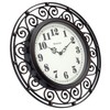 Westclox 32021 12" Filigree Rubbed Bronze Finish Clock