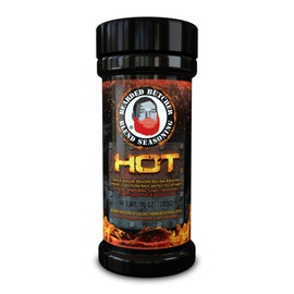 Bearded Butchers Hot Blend Seasoning, 10 oz Large Shaker - Bold Habanero Heat for Steaks, Burgers, Roasts, Soups, and Game Meats - No MSG, Gluten-Free, All-Natural Ingredients, Sugar-Free Spice Blend