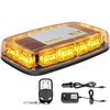 MIRUNNY Amber Strobe Lights with Magnetic Base, 48 LED Wireless