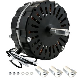 F0510B2497, DOW-136-0-40-XIN Attic Fan Motor Kit Fit for Lomanco 2000 & 1800 Series, Replace Model DOW-136-0-34, F0510B2944, A0416B2059, A0510B2389 etc, 3.4 A/60Hz/120 V, 1100RPM 1/10 HP, Black