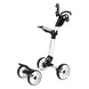 Qwik-Fold Folding Golf Push Cart 4 Wheel with Foot Brake