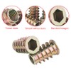 YIXISI 120 PCS Zinc Alloy Hex Socket Screw-in Nuts Kit,