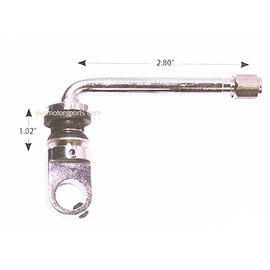 AVN Motorsports (4) Chrome 2.8" TPMS Valve Stems With TPMS Adapter ¦ 90 Degree ¦ Multi-Piece Wheels ¦ HRE MIRO FORGIATO WORK SSR WEDS