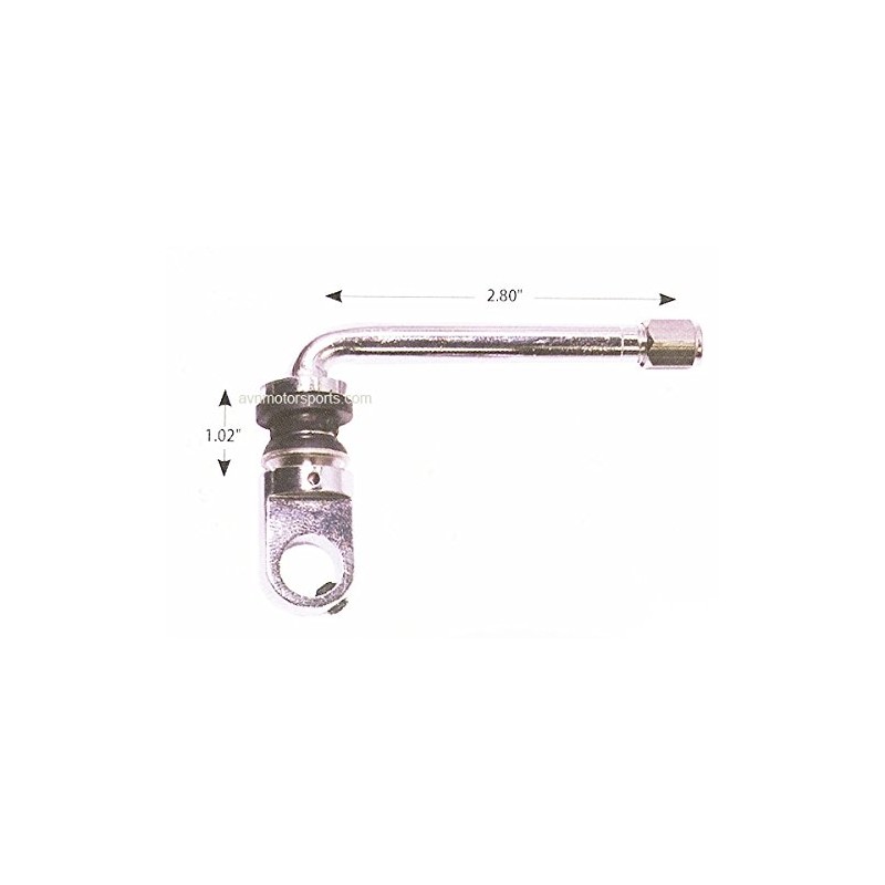 AVN Motorsports (4) Chrome 2.8" TPMS Valve Stems With TPMS
