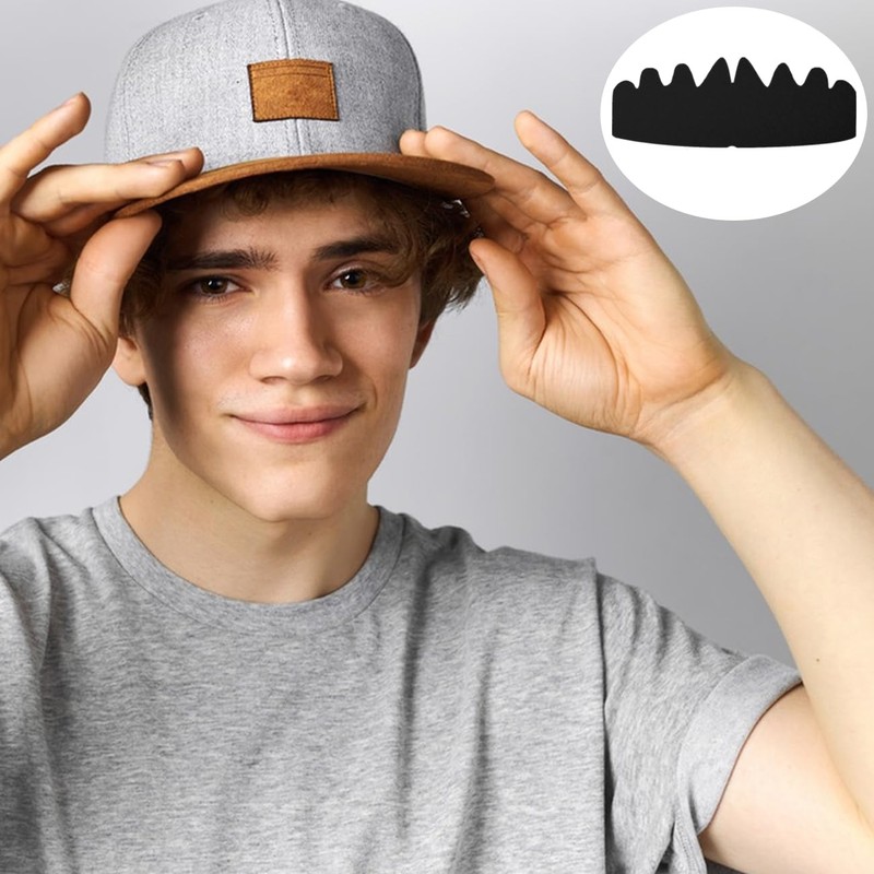 Black Baseball Caps Inserts Flexible Hat Liner Cap Fitter Inserts