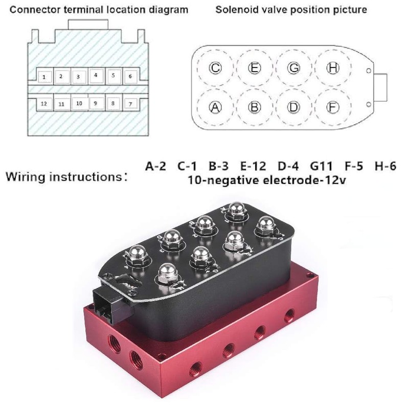ZHSYMX Air Ride Controller Air Ride Manifold Bag Controller Solenoid