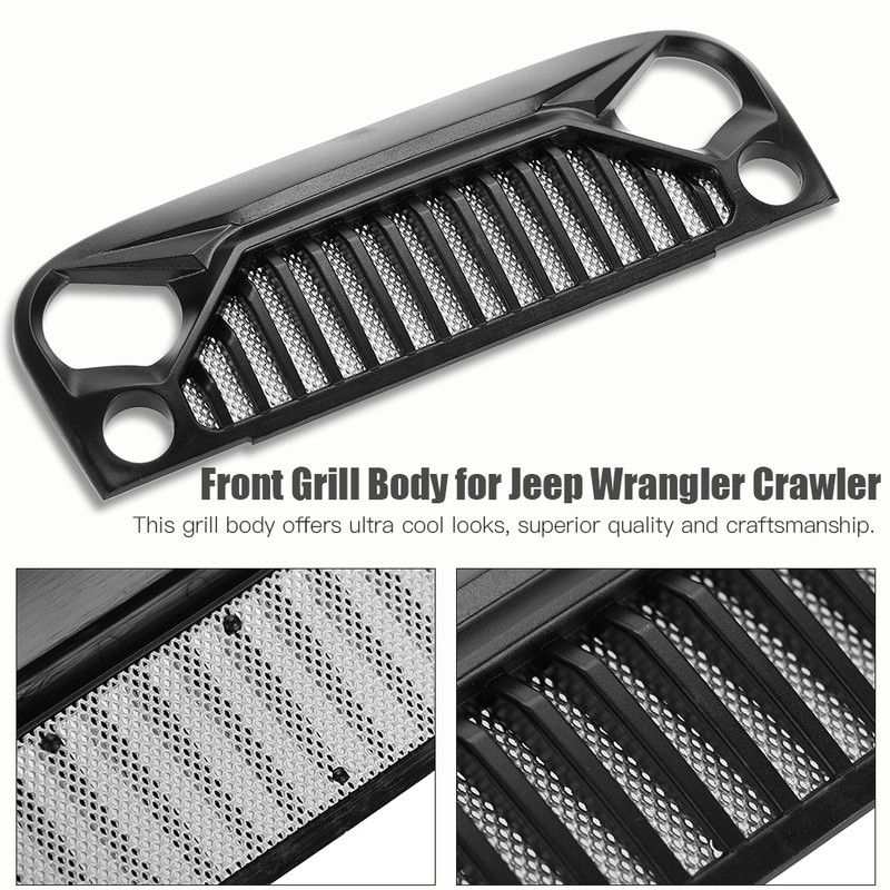 Nylon Angry Eyes Grille Body 1:10 Car Front Accessory Set