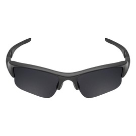 MRY POLARIZED Replacement Lenses for Oakley Flak Jacket XLJ Sunglasses - Rich Option Colors (Stealth Black)
