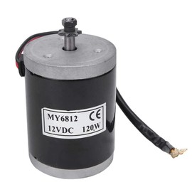 Motor 12V 120W, MY6812 Electric Brushed Motor High Speed Small Brush Motor with Belt Pulley Electric Scooter E Bike Accessory, Pulse 12v Motor for Scooter