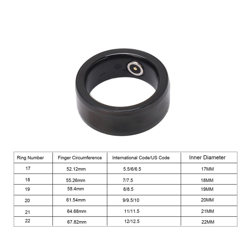 Mobile Phone BT Connection Smart Ring Health Tracker Rechargeable Waterproof