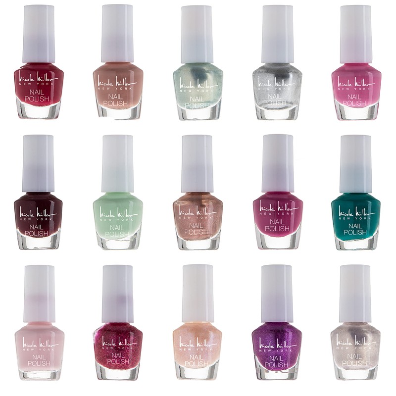 Nicole Miller Mini Nail Polish Set – Glossy, Vibrant Colors