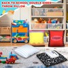 Booson 4 Pcs Back to School Composition Book Throw Pillow