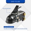 2-5/16" Adjustable Trailer Coupler, 15000LBS Capacity Heavy Duty Channel-Mount Cast