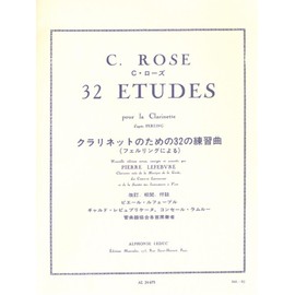 Alphonse Leduc ウィットナー ローズ : 32の練習曲 (クラリネット教則本) ルデュック出版