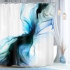 Green Boho Mid Century Tropical Monstera Gold Bathroom Shower Curtain