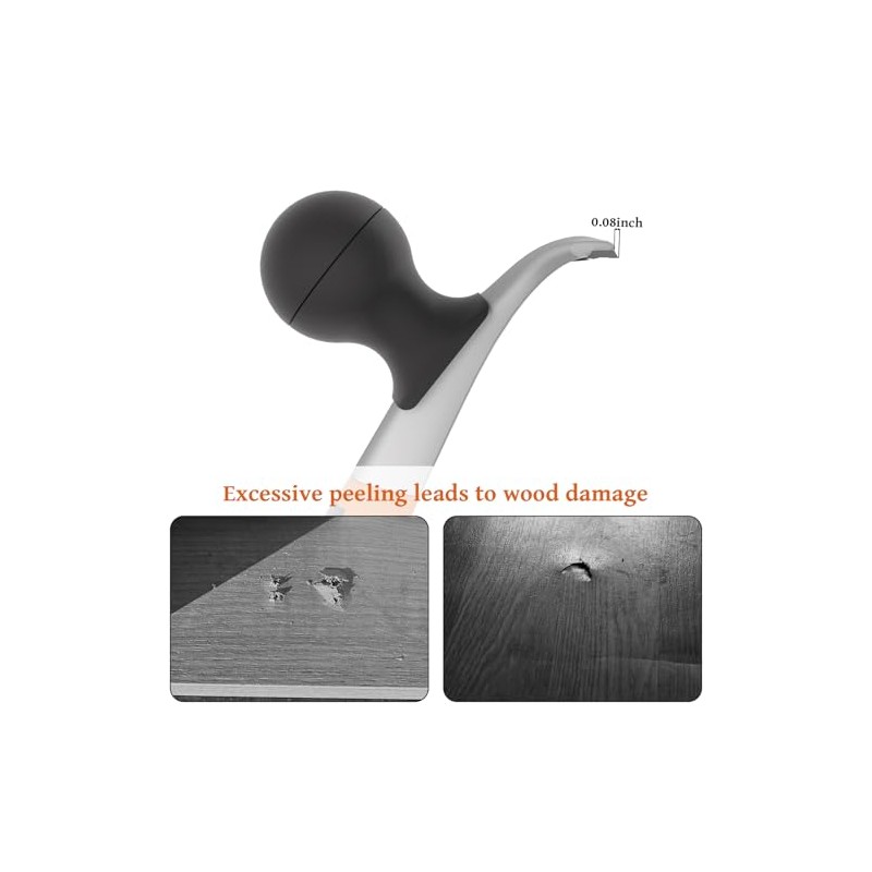 Professional 2-1/2" Tungsten Carbide Scraper - Extra Long Double-Sided Blade