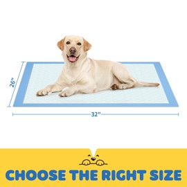 X-Large Puppy Pads - 32'' x 26'' Pee Pads for Dogs Potty Training with Leak-Proof Quick-Dry Design, 6-Layer Dog Pads Extra Large, 50P