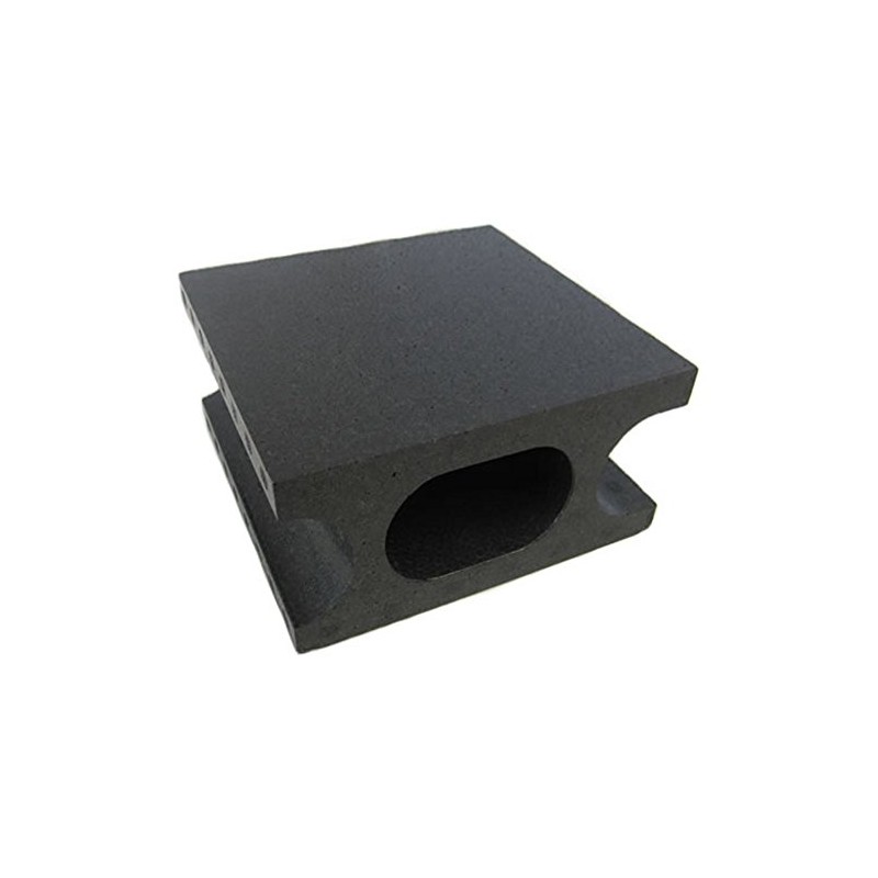 Koyo Sangyo Styrene Block Half, Black, W 3.9 x H