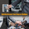 Oaridey Oaridey 1er-Pack magnetischer einziehbarer Schlüsselanhänger, taktische ID-Ausweishalter Ausziehbar, strapazierfähiger