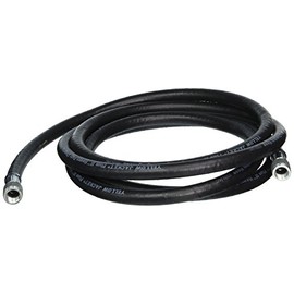 Yellow Jacket 19512 Ammonia Charging Hose 3/8" Straight Flare Both Ends, 12', Black