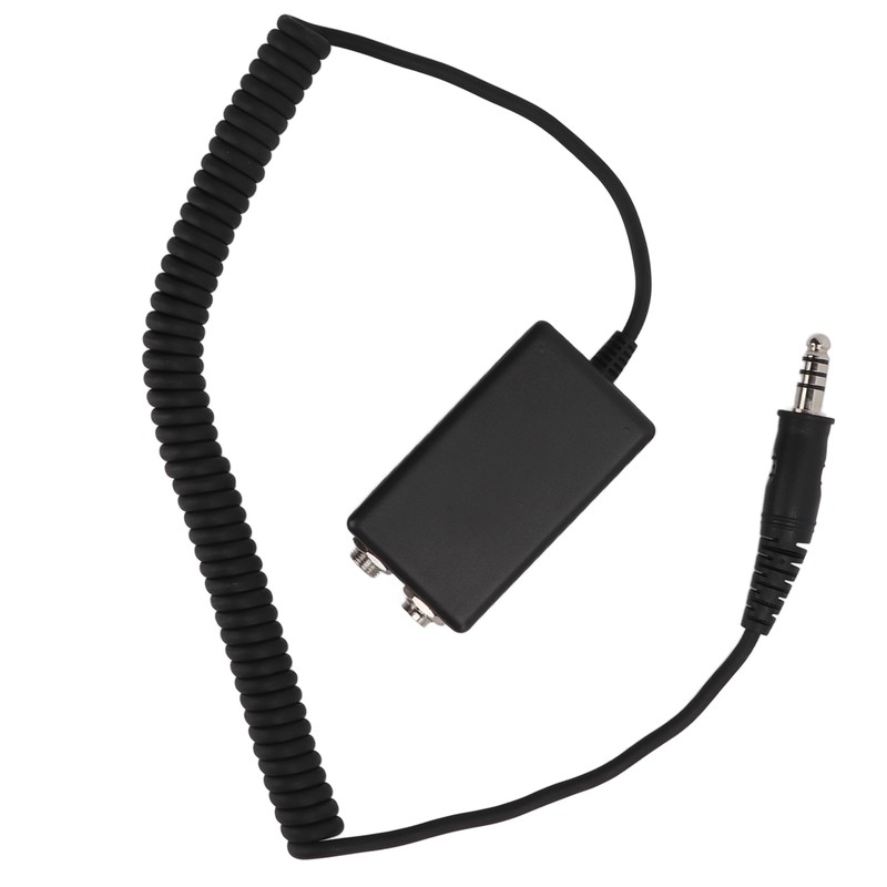 150cm/59.06in Universal Aviation Headset Cable Adapter Helicopter U174 Male to