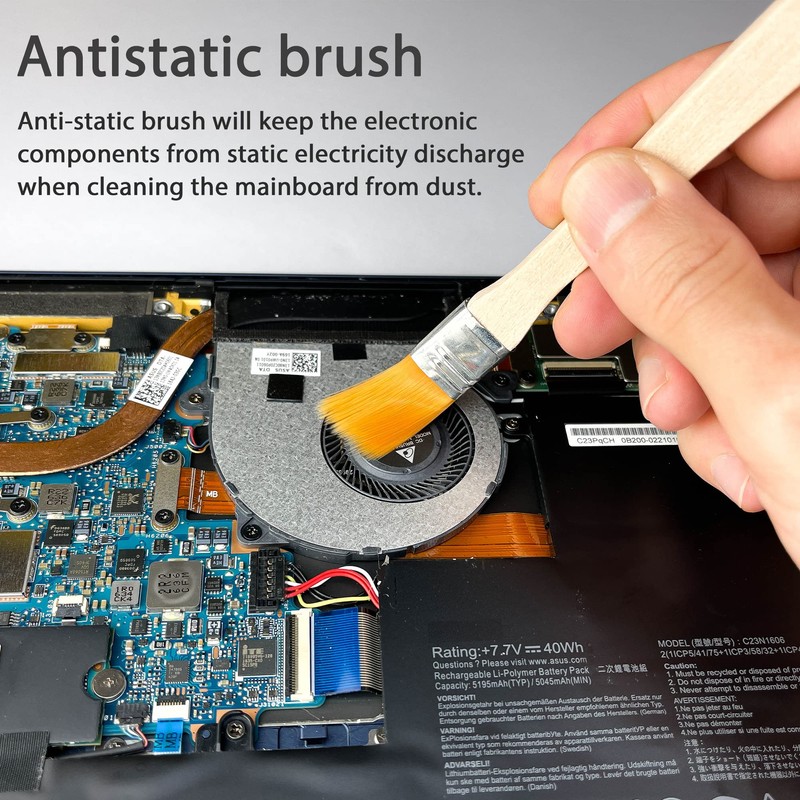 HowFixit Opening Pry Tools Kit with ESD Spudgers, Anti-Static Brush,