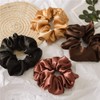 12 Pcs Satin Hair Scrunchies, Silk Scrunchies Soft Hair Scrunchie