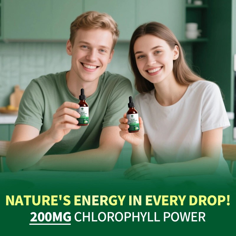 LUKAREE 2 Pack Liquid Chlorophyll Drops For Immune Support -