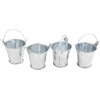 VBS Miniature Zinc Buckets, 4 Pieces Metallic Mini Buckets for